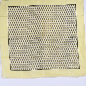 Liberty of London Yellow and Purple Paisley Silk Scarf – Classic Vintage Design